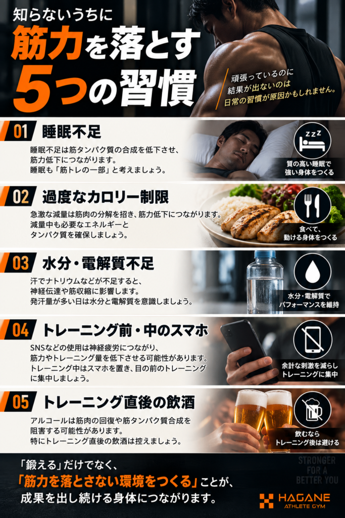 筋トレしても筋力低下？経営者が見直す5つの習慣【大阪・梅田】